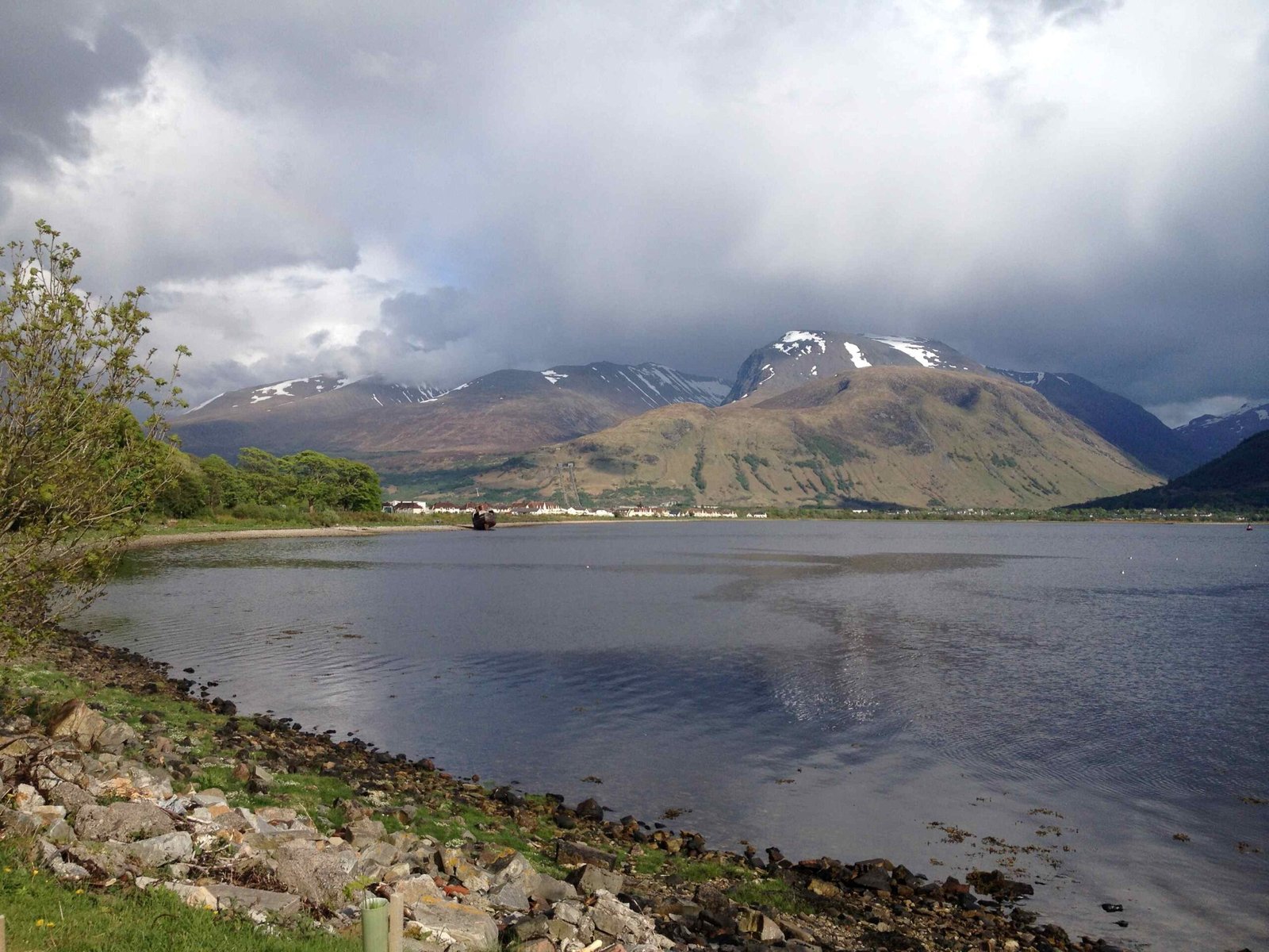 Ben Nevis and Nevis Range viewed from Corpach Basin